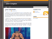 Tablet Screenshot of johncongdon.com